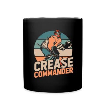 Rondelle de gardien de but de hockey sur glace - Mug uni - noir - Devant