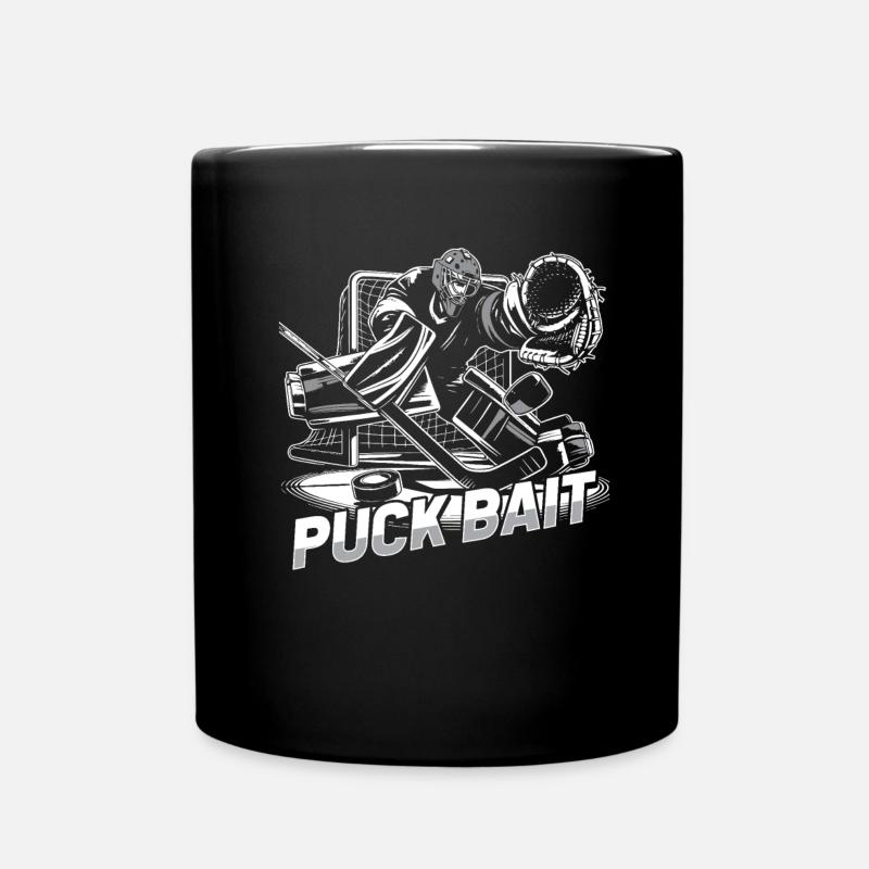 Eishockey Torwart - Tasse einfarbig - Schwarz