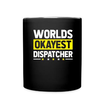 Notruf Leitstelle Einsatzzentrale - Tasse einfarbig - Schwarz - Vorne