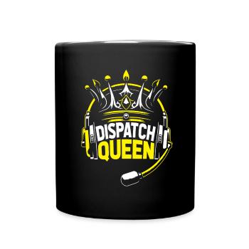 Notruf Leitstelle Einsatzzentrale - Tasse einfarbig - Schwarz - Vorne