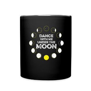 Danse De Lune Romantique Juste Une Phase Lune - Mug uni - noir - Devant