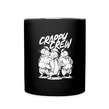 Capybara Wasserschwein - Tasse einfarbig - Schwarz - Vorne