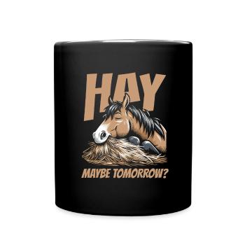Sports équestres équestres à cheval - Mug uni - noir - Devant