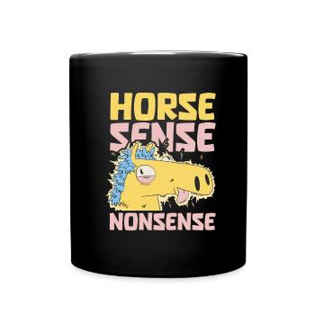 Horse Equestrian Sports - Full Colour Mug - black - Front