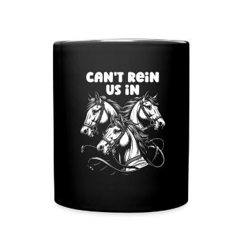 Horse Equestrian Sports - Full Colour Mug - black - Front