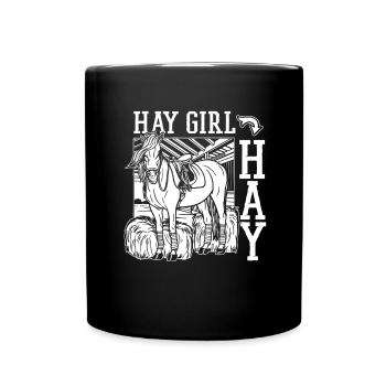 Horse Equestrian Sports - Full Colour Mug - black - Front