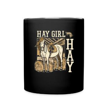Sports équestres équestres à cheval - Mug uni - noir - Devant