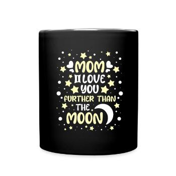 Lune Luna Amour Lune Maman - Mug uni - noir - Devant