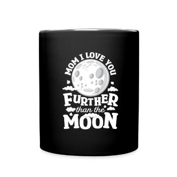 Lune Luna Amour Lune Maman - Mug uni - noir - Devant