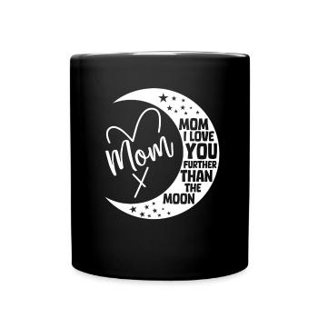 Lune Luna Amour Lune Maman - Mug uni - noir - Devant