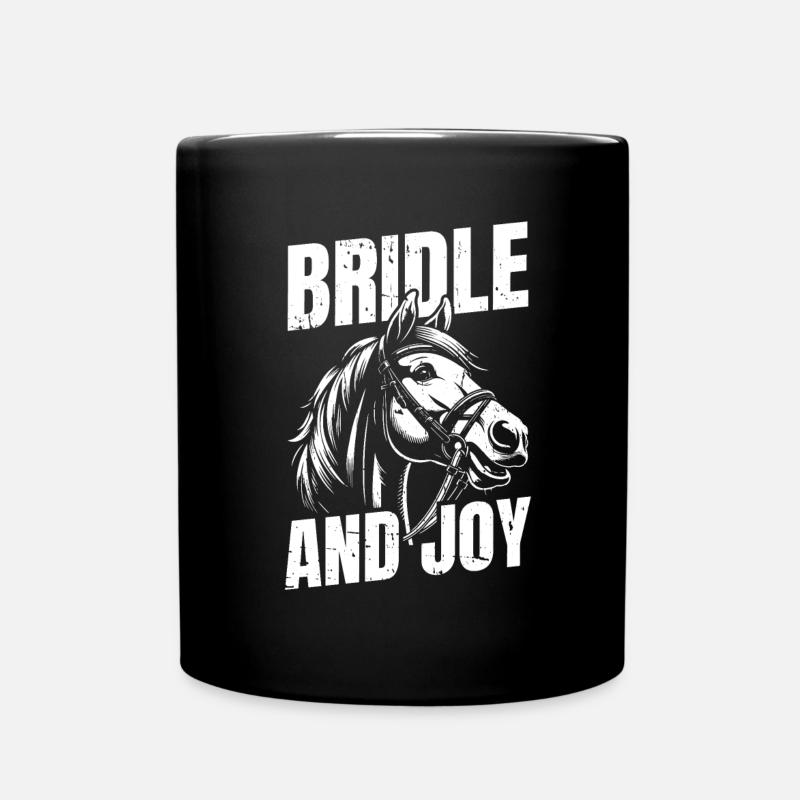 Sports équestres équestres à cheval - Mug uni - noir