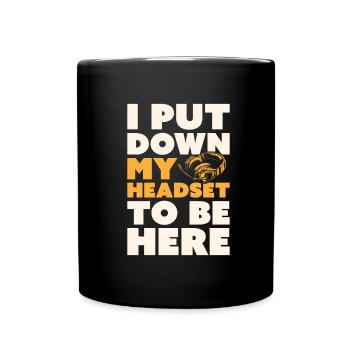Emergency Call Control Center Operations Center - Full Colour Mug - black - Front