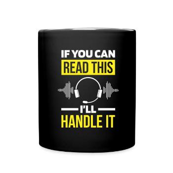 Emergency Call Control Center Operations Center - Full Colour Mug - black - Front
