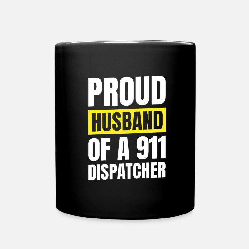 Centre d’opérations du centre de contrôle des appels d’urgence - Mug uni - noir