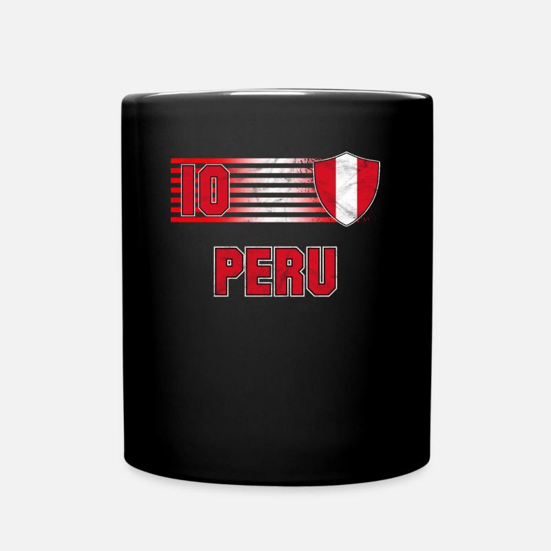 Peru - Tasse einfarbig - Schwarz