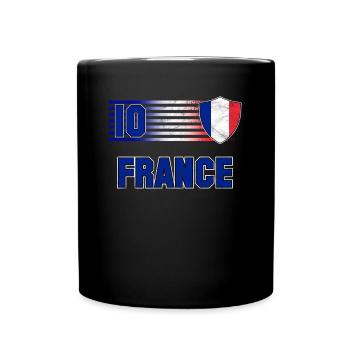 France - Mug uni - noir - Devant