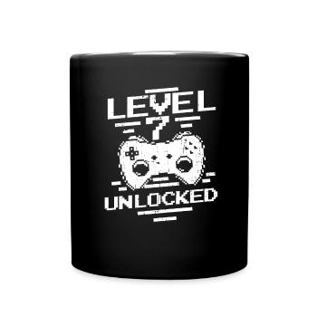Gaming 7th Birthday 7 Years Gamer - Full Colour Mug - black - Front