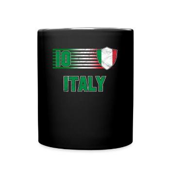 Italie - Mug uni - noir - Devant