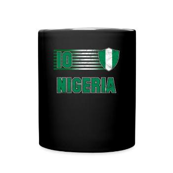 Nigeria - Tasse einfarbig - Schwarz - Vorne
