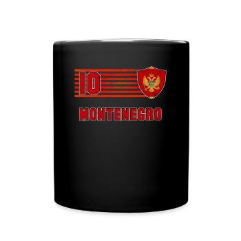 Montenegro - Tasse einfarbig - Schwarz - Vorne