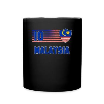 Malaysia - Tasse einfarbig - Schwarz - Vorne