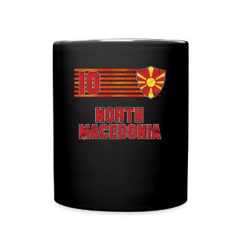 Macédoine du Nord - Mug uni - noir - Devant