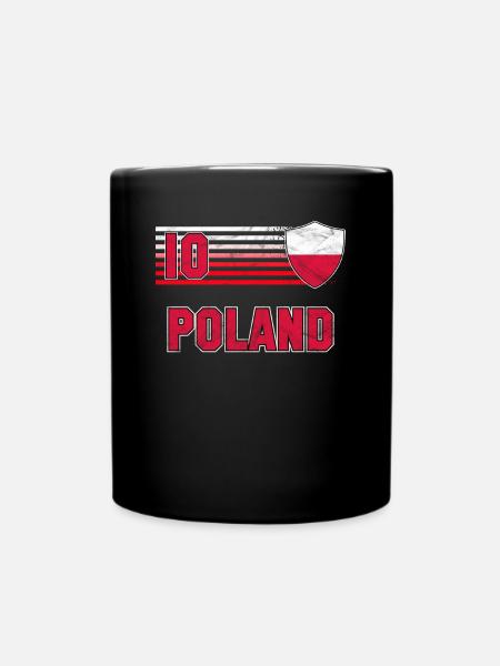 Polen - Tasse einfarbig - Schwarz