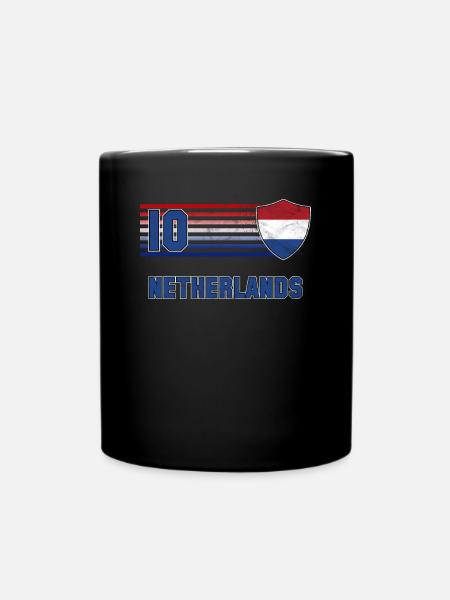 Niederlande - Tasse einfarbig - Schwarz