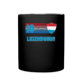 Luxemburg - Tasse einfarbig - Schwarz - Vorne