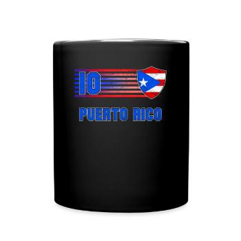 Puerto Rico - Tasse einfarbig - Schwarz - Vorne