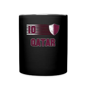 Qatar - Full Colour Mug - black - Front