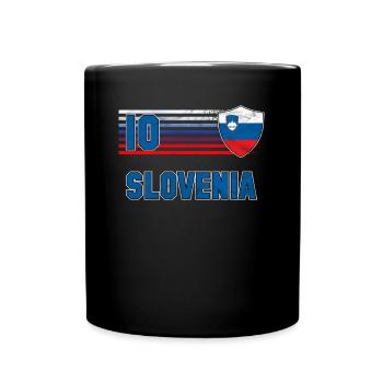 Slowenien - Tasse einfarbig - Schwarz - Vorne