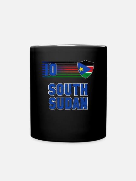Südsudan - Tasse einfarbig - Schwarz