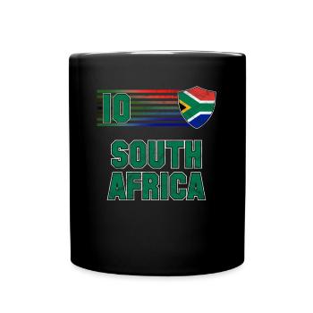 Südafrika - Tasse einfarbig - Schwarz - Vorne