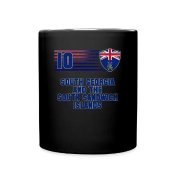 Géorgie du Sud et les îles Sandwich du Sud - Mug uni - noir - Devant