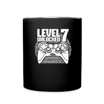 Gaming 7th Birthday 7 Years Gamer - Full Colour Mug - black - Front