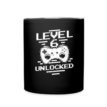 Gaming .6 Birthday 6 Years Gamer - Full Colour Mug - black - Front