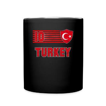 Türkei - Tasse einfarbig - Schwarz - Vorne