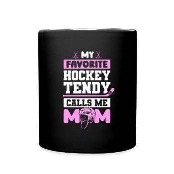 Eishockey Torwart - Tasse einfarbig - Schwarz - Vorne