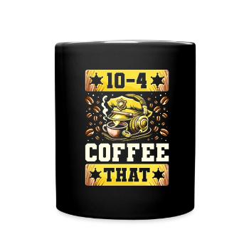 Emergency Call Control Center Operations Center - Full Colour Mug - black - Front