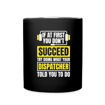 Emergency Call Control Center Operations Center - Full Colour Mug - black - Front