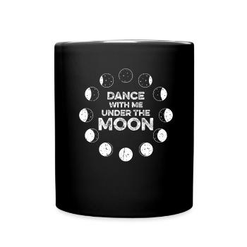 Danse De Lune Romantique Juste Une Phase Lune - Mug uni - noir - Devant