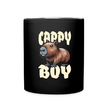 Capybara Wasserschwein Cappy Boy - Mug uni - noir - Devant