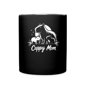 Capybara Wasserschwein Cappy Maman - Mug uni - noir - Devant