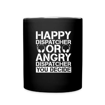 Emergency Call Control Center Operations Center - Full Colour Mug - black - Front