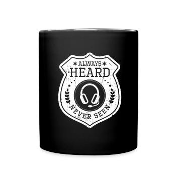 Notruf Leitstelle Einsatzzentrale - Tasse einfarbig - Schwarz - Vorne