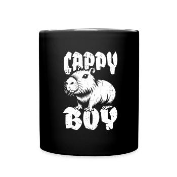 Capybara Wasserschwein Cappy Boy - Mug uni - noir - Devant