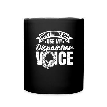 Emergency Call Control Center Operations Center - Full Colour Mug - black - Front