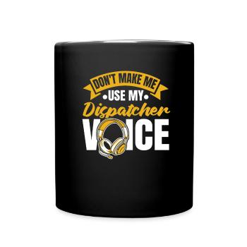 Emergency Call Control Center Operations Center - Full Colour Mug - black - Front