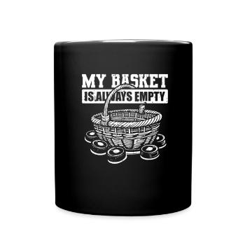 Hockey sur glace gardien de but Puck de gardien de but - Mug uni - noir - Devant
